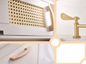 KUCHNIA DREWNIANA MDF RETRO Z AKCESORIAMI BOHO