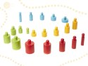 ODWAŻNIKI CYLINDRY DREWNIANE MONTESSORI KOLOROWE