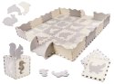 PUZZLE PIANKOWE MATA/ KOJEC DLA DZIECI 36EL. SZARY-ECRU