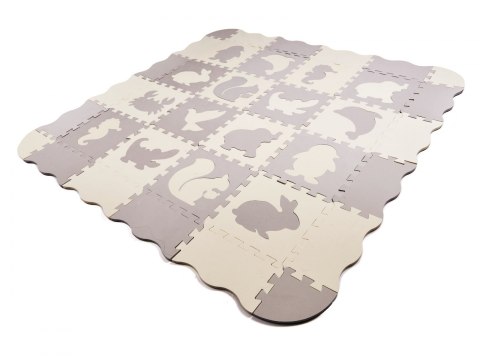 PUZZLE PIANKOWE MATA/ KOJEC DLA DZIECI 36EL. SZARY-ECRU