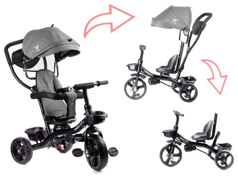 ROWEREK TRÓJKOŁOWY TRIKE FIx LITE SZARY