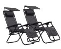 Leżak ogrodowy z daszkiem marki Modernhome