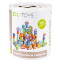 Drewniane klocki edukacyjne miasto 100 szt. sorter