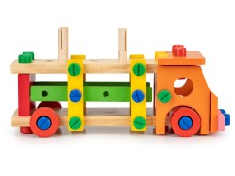 Drewniane klocki konstrukcyjne edukacyjne + narzedzia Ecotoys