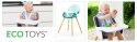 Fotelik krzesełko do karmienia 2w1 ECOTOYS