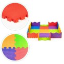 Mata piankowa EVA dla dzieci z płotkiem 91x91 cm 25 el.