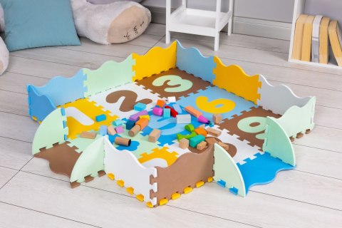 Mata piankowa z pandą kojec puzzle podkład dla dzieci
