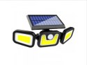 Lampa solarna potrójna czujnik ruchu i zmierzchu