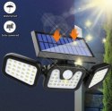 Lampa solarna potrójna czujnik ruchu i zmierzchu