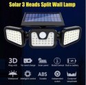 Lampa solarna potrójna czujnik ruchu i zmierzchu