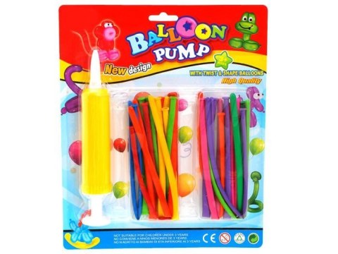 Długie balony do modelowania + pompka Zrób Sam DYI