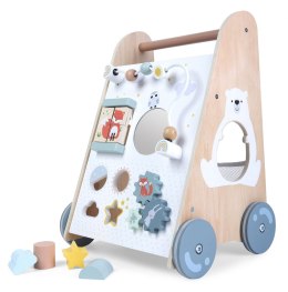Drewniany chodzik pchacz wózek edukacyjny ECOTOYS