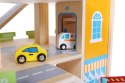 Drewniany garaż tor z windą + autka Ecotoys
