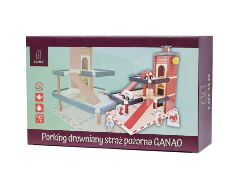 LULILOPARKING DREWNIANY GANAOPIĘTROWY STRAŻ POŻARNA