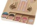 PUZZLE DREWNIANE WARSTWOWE BUDOWA CIAŁA MONTESSORI CHŁOPIEC