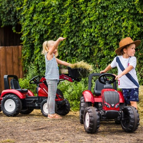 FALK Traktor na Pedały Valtra S4 z Łyżką i Przyczepą 3-7 lat