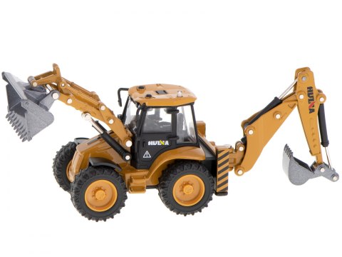 KOPARKA ŁADOWARKA SPYCHACZ Z ŁYŻKĄ MODEL Z METALU DIE-CAST H-TOYS 1704 1:50