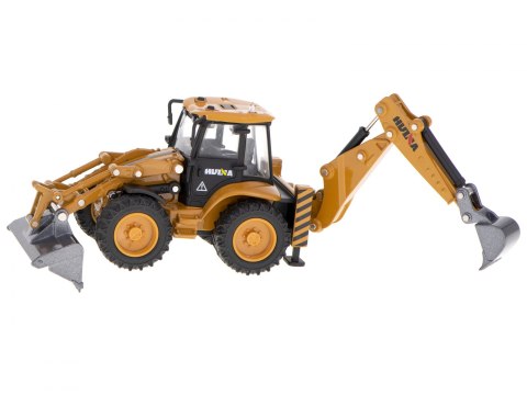 KOPARKA ŁADOWARKA SPYCHACZ Z ŁYŻKĄ MODEL Z METALU DIE-CAST H-TOYS 1704 1:50