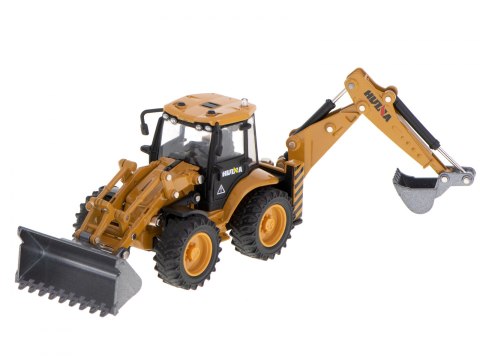 KOPARKA ŁADOWARKA SPYCHACZ Z ŁYŻKĄ MODEL Z METALU DIE-CAST H-TOYS 1704 1:50