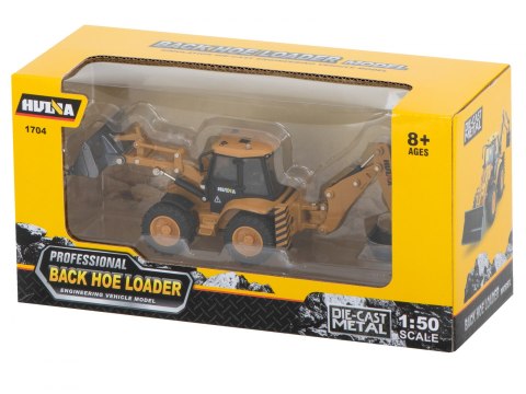 KOPARKA ŁADOWARKA SPYCHACZ Z ŁYŻKĄ MODEL Z METALU DIE-CAST H-TOYS 1704 1:50