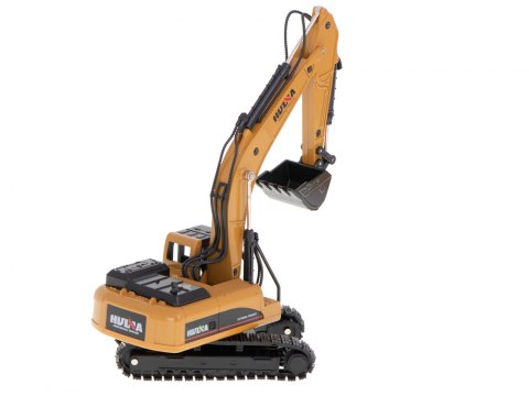 KOPARKA ŁADOWARKA Z ŁYŻKĄ NA GĄSIENICACH MODEL Z METALU DIE-CAST H-TOYS 1710 1:50