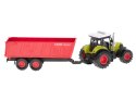 TRAKTOR CIĄGNIK POJAZD ROLNICZY Z PRZYCZEPĄ LED + EFEKTY DŹWIĘKOWE