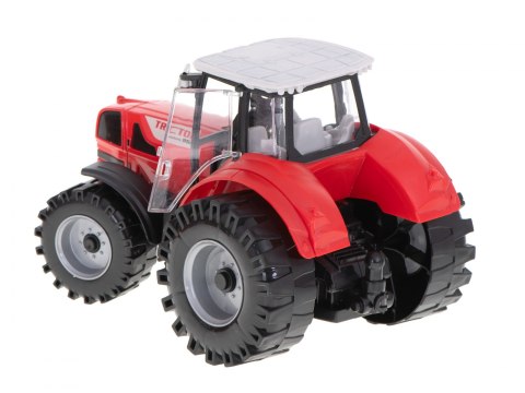 TRAKTOR CIĄGNIK POJAZD ROLNICZY Z PRZYCZEPĄ + PALE DRZEWNE
