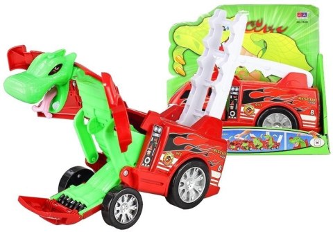 AUTO STRAŻ TRANSFORMACJA SMOK 2W1 WÓZ STRAŻACKI