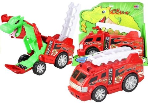 AUTO STRAŻ TRANSFORMACJA SMOK 2W1 WÓZ STRAŻACKI