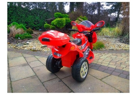 MOTOR NA AKUMULATOR TRZYKOŁOWY CZERWONY BJX-88