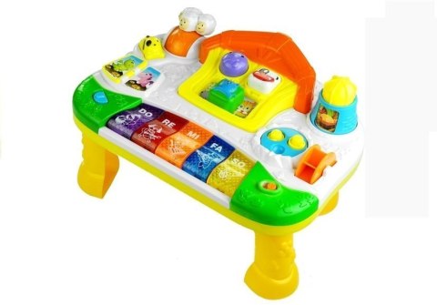 STOLICZEK EDUKACYJNY DOMEK Z PIANINKIEM + ŚWIATŁA