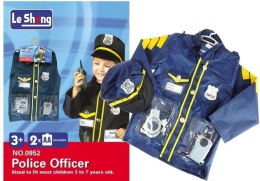 STRÓJ PRZEBRANIE POLICJANTA + AKCESORIA ODZNAKA