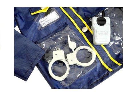 STRÓJ PRZEBRANIE POLICJANTA + AKCESORIA ODZNAKA