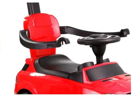 JEŹDZIK MERCEDES Z PCHACZEM 3288 CZERWONY