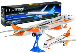SAMOLOT PASAŻERSKI BIAŁY FRICTION PODSTAWKA 65 CM