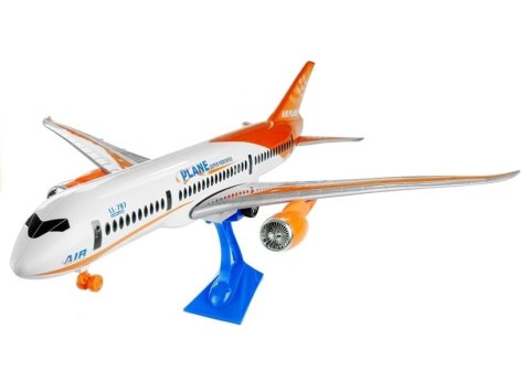 SAMOLOT PASAŻERSKI BIAŁY FRICTION PODSTAWKA 65 CM