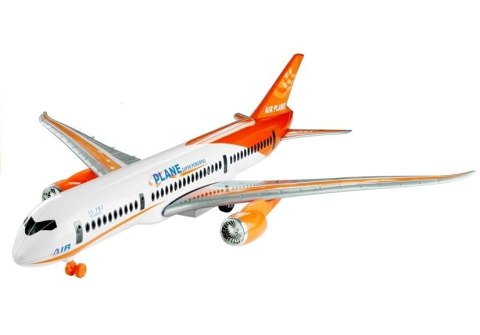 SAMOLOT PASAŻERSKI BIAŁY FRICTION PODSTAWKA 65 CM