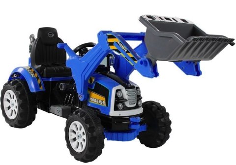 TRAKTOR NA AKUMULATOR Z ŁYŻKĄ KOPARKA NIEBIESKI