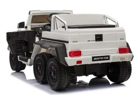 POJAZD NA AKUMULATOR MERCEDES 6x45W BIAŁY MP4