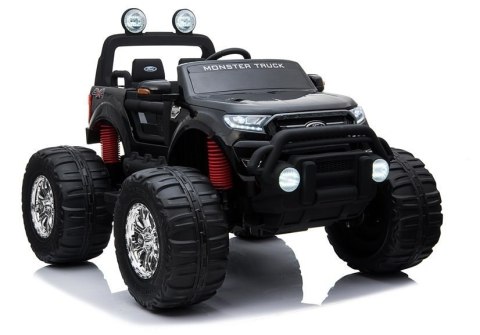 POJAZD NA AKUMULATOR FORD RANGER MONSTER CZARNY LAKIEROWANY LCD