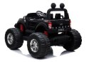 POJAZD NA AKUMULATOR FORD RANGER MONSTER CZARNY LAKIEROWANY LCD