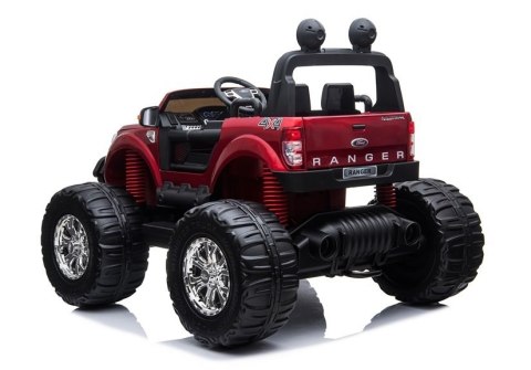 POJAZD NA AKUMULATOR FORD RANGER MONSTER CZERWONY LAKIEROWANY LCD