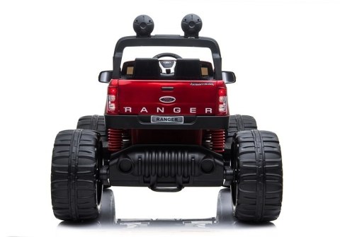 POJAZD NA AKUMULATOR FORD RANGER MONSTER CZERWONY LAKIEROWANY LCD