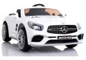 POJAZD NA AKUMULATOR MERCEDES SL65 LCD BIAŁY