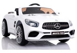 POJAZD NA AKUMULATOR MERCEDES SL65 LCD BIAŁY