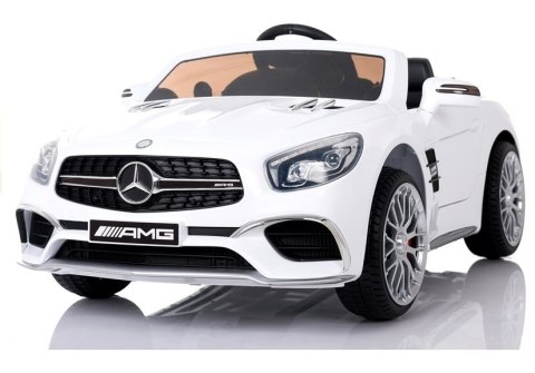 POJAZD NA AKUMULATOR MERCEDES SL65 LCD BIAŁY