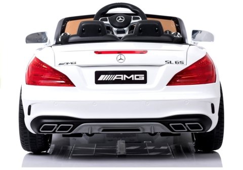 POJAZD NA AKUMULATOR MERCEDES SL65 LCD BIAŁY
