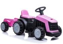 TRAKTOR Z PRZYCZEPĄ NA AKUMULATOR TR1908T RÓŻOWY