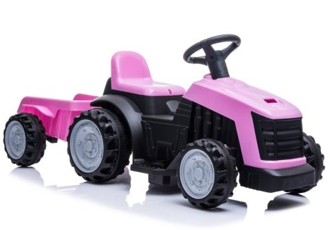 TRAKTOR Z PRZYCZEPĄ NA AKUMULATOR TR1908T RÓŻOWY