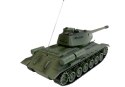 CZOŁG R/C 1:28 ZDALNIE STEROWANY ZIELONY Z BUNKREM